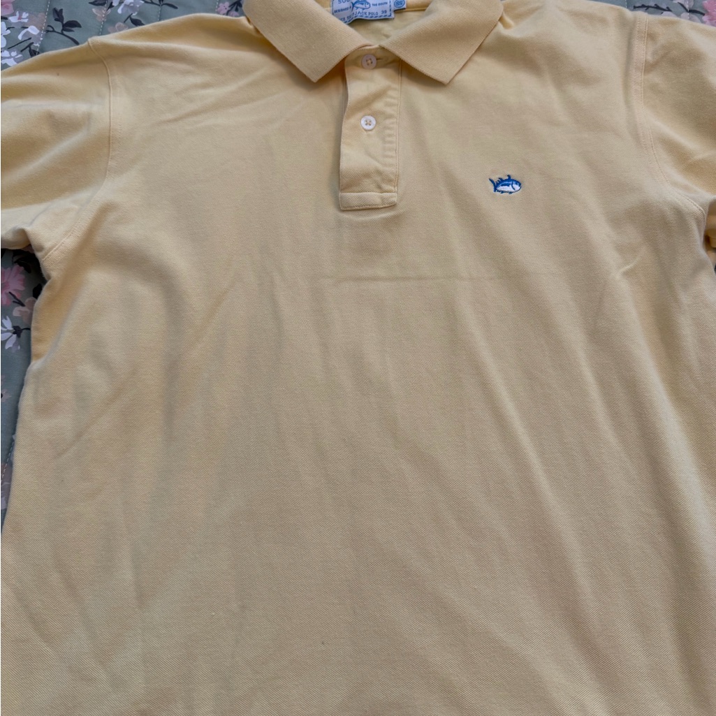 Southern Tide Light Yellow Polo Shirt